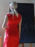 Nude Secretary, red-dress-white-underwear_004